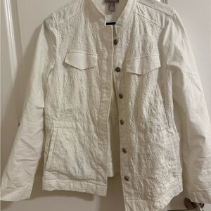 NWOT Chico's Cream Utility Jacket